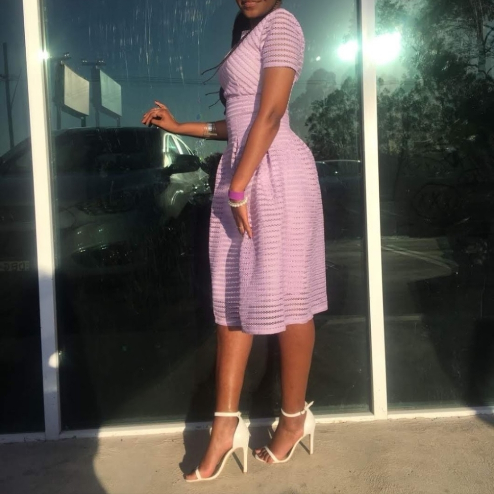 Lilac Midi Dress - Picture 1 of 5